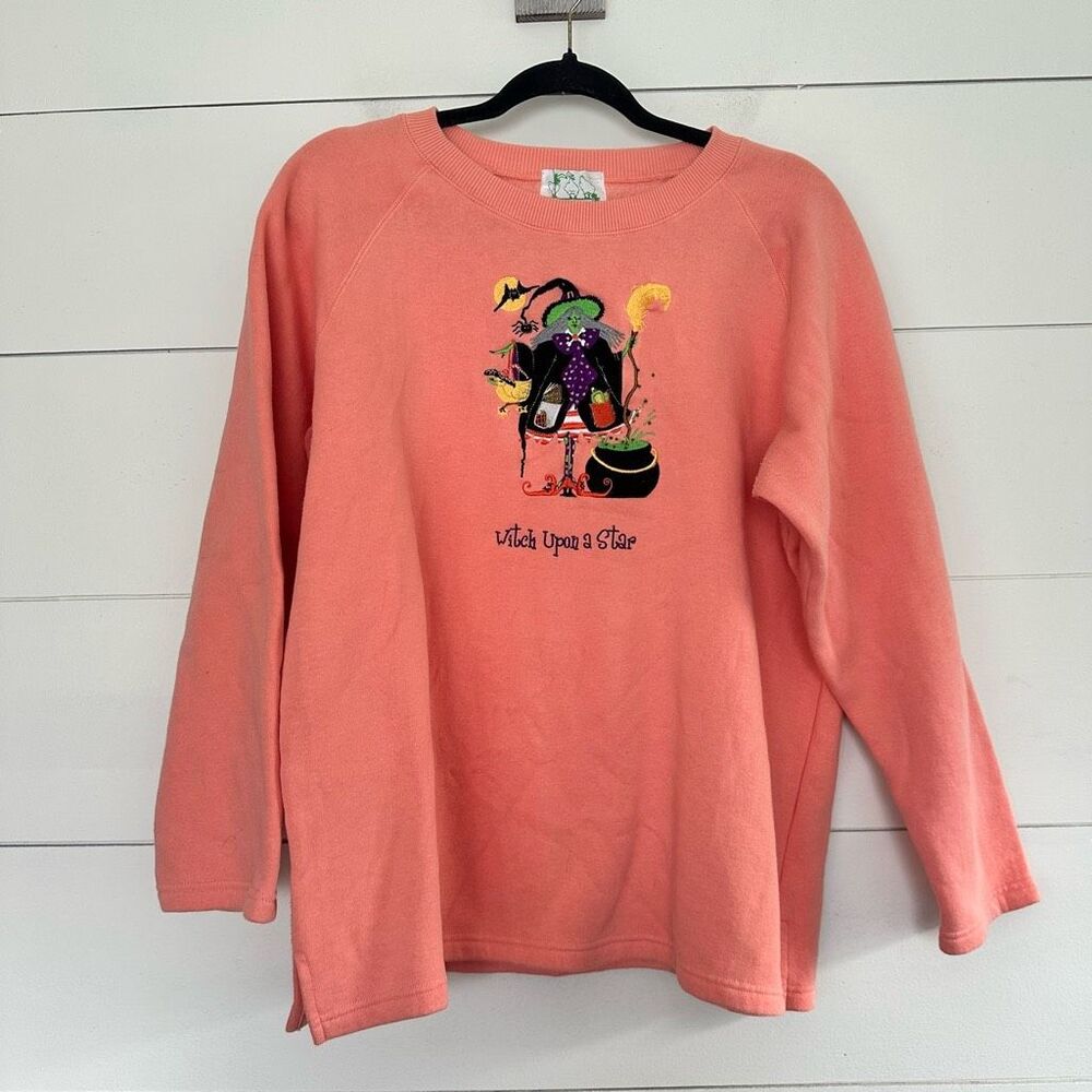 Vintage The Quacker Factory Women’s Large Witch Upon a Star Sweatshirt